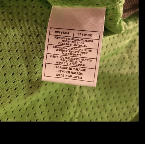 Vintage Nike Air Flight Track Jacket Men’s M Grey/Green - Picture 9 of 11